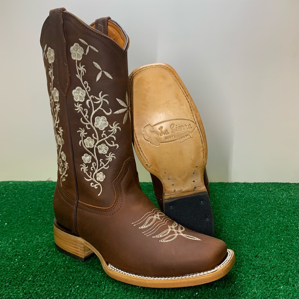 WOMEN'S WESTERN RODEO COWGIRL BOOTS GENUINE LEATHER LADIES BOTA VAQUERA MUJER